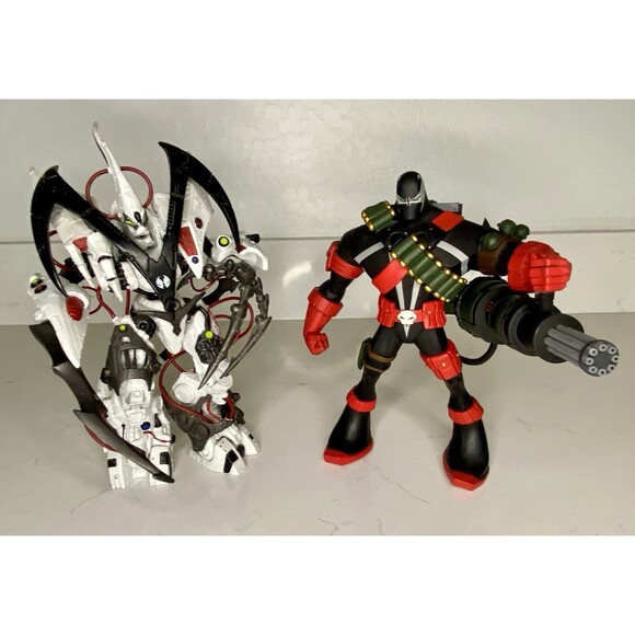 1990s McFarlane Spawn Figures Lot Overtkill II & Commando Spawn Lot Loose - Picture 1 of 10